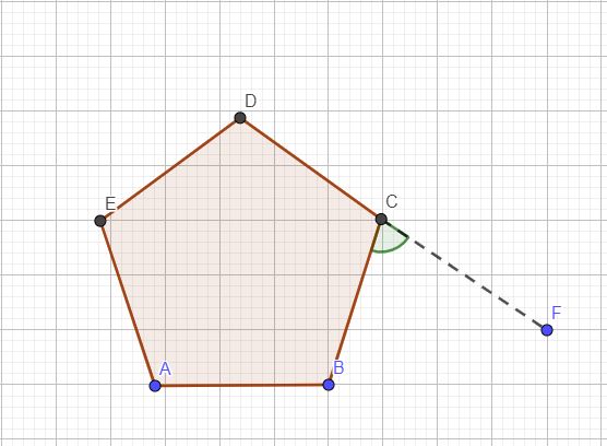 Polygon exterior angle