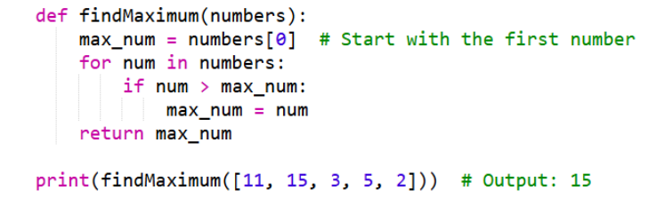 Python maximum number